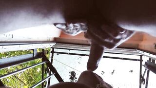 Outdoors anal after geting caught blowing dick inside bathroom! (Part three)