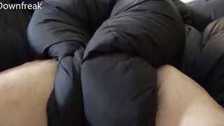 Short Version Humping Overfilled Feathered Friends Sleepingbag With Cum Covered Finish