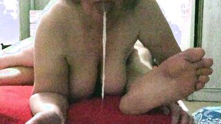 Private old lovers. Fellatio and mouthful of cum. Amateur bdsm.