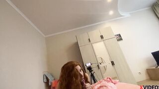 Ginger College Girl Fucks with her Classmate after Classes