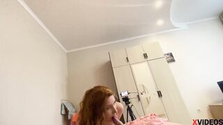 Ginger College Girl Fucks with her Classmate after Classes