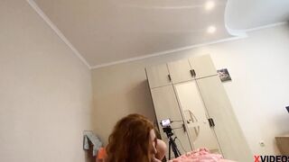 Ginger College Girl Fucks with her Classmate after Classes