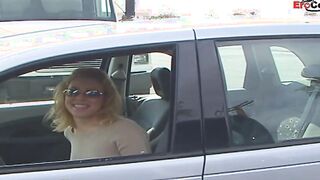 Blonde Eighteen with tiny titties pick up from a big black cock for interracial sex and a facial