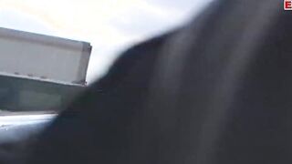 Blonde Eighteen with tiny titties pick up from a big black cock for interracial sex and a facial