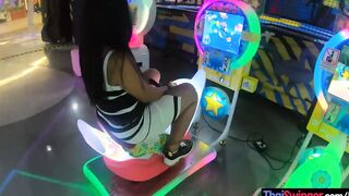 Thai amateur 19 year old lover plays with a sex toy vibrator after a day of fun