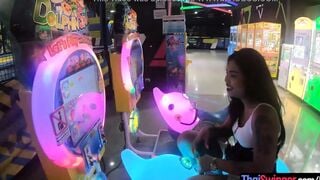 Thai amateur 19 year old lover plays with a sex toy vibrator after a day of fun