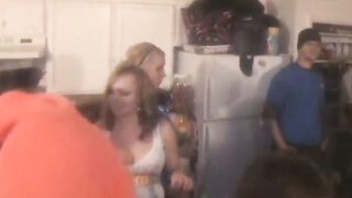 College dick blowing 19 yo goes down on penis