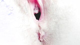 toy fucking bushy twat tiny titis