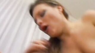 Amazing blonde beauty lets lucky stud banged her butt rough and deep