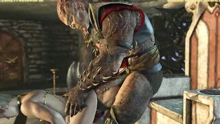 Shao Kahn and his submissive Concubine sub 3D Mortal Kombat 11 Animation