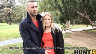 HUNT4K. Sex with filthy pickup artist promises cash to man and ex-wife