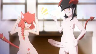 Wedding gang bang with catgirls