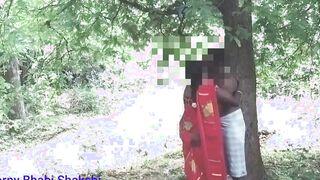 Outdoor vulgar Beauty 18 year old blows and fucks into secluded forest with brother