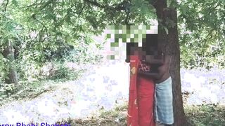 Outdoor vulgar Beauty 18 year old blows and fucks into secluded forest with brother