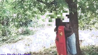 Outdoor vulgar Beauty 18 year old blows and fucks into secluded forest with brother