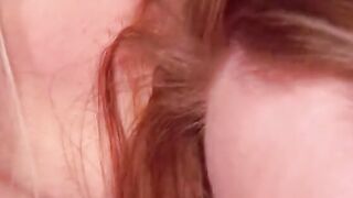 hot blonde eats her sisters soak vagina till she ejaculates on couch