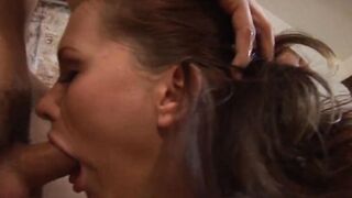 turned on woman has anal sex for the first time