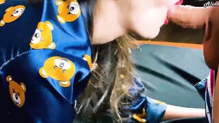 Stepsister gave me a fellatio and then she will kiss her bf. LoL