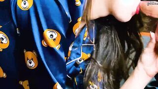 Stepsister gave me a fellatio and then she will kiss her bf. LoL