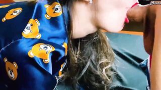 Stepsister gave me a fellatio and then she will kiss her bf. LoL