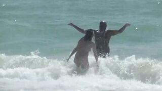 Caribbean Naked Beach Interracial Sex #3 - Im getting POUNDED INTO OUTSIDE by bbc while husband films and Voyeurs See!