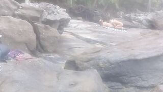 Beach ..we found a lovers on the beach ...watch what happened ( el Toro de oro paty ass Fada Mel )