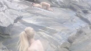 Beach ..we found a lovers on the beach ...watch what happened ( el Toro de oro paty ass Fada Mel )