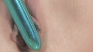 Dyke Licking - Alexandra fucks herself with sex dildos