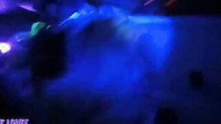 Sucking Off penis at a neon party Bree Loves