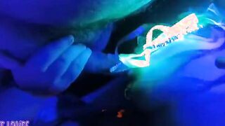 Sucking Off penis at a neon party Bree Loves