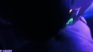 Sucking Off penis at a neon party Bree Loves