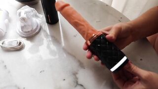 Sohimi Thrusting sex toy - Double Penetration and Big Load into Booty