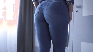 Tight Blue Jeans Booty Worship Tease 4K