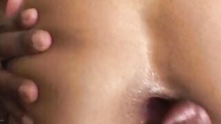 Honey skin black deep throats ebony penis before rough nailed