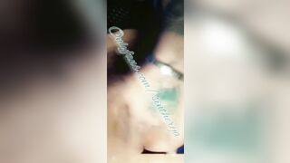 DJ sluts fucks and blows toy until she squirts
