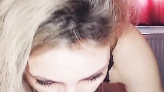 Bj from slender vulgar blonde