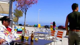 Cumshot Sex Party - 2 couples sex party on a Californian beach