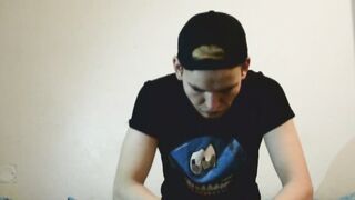 Blond 18 skank cheat her poor BF with other man inside j