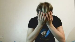 Blond 18 skank cheat her poor BF with other man inside j