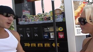 Pick up a big titted blonde thot with a tattoo for a banged! and a facial