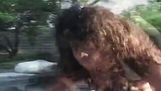 Outdoors banged! with beauty ebony 19 year old