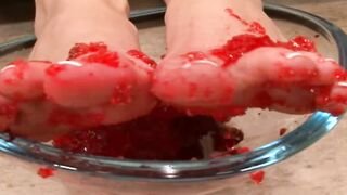 Pervert loves to cum on Mackenzee's toes