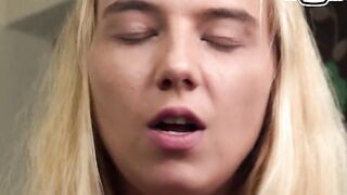 Nylon tights blonde 19 yo got amateur point of view nailed