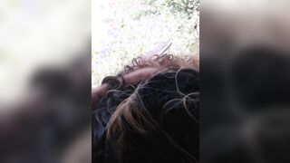 Hispanic 18 blows cock by a waterfall and gets a nice load