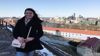 Bree Haze on vacation inside Vilnius, Lithuania inside a home tape sex movie