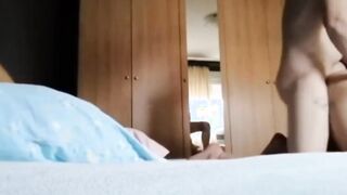 Stepson fucks stepmother when dad is at work