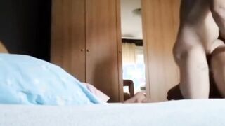 Stepson fucks stepmother when dad is at work