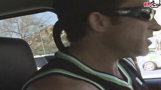 Dark Hair Milf with huge titted enjoy the rough penis after she get pick up