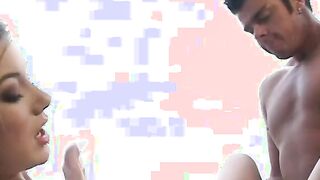 Luxurious young sluts gets her vagina licked and asshole banged on the balcony of her villa