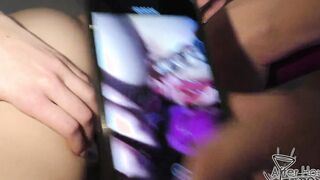 nerdy slender 19 yo Ieva and Jete play with clothes pins